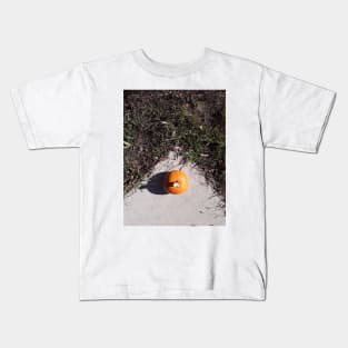 Pumpkin on the Sidewalk Kids T-Shirt